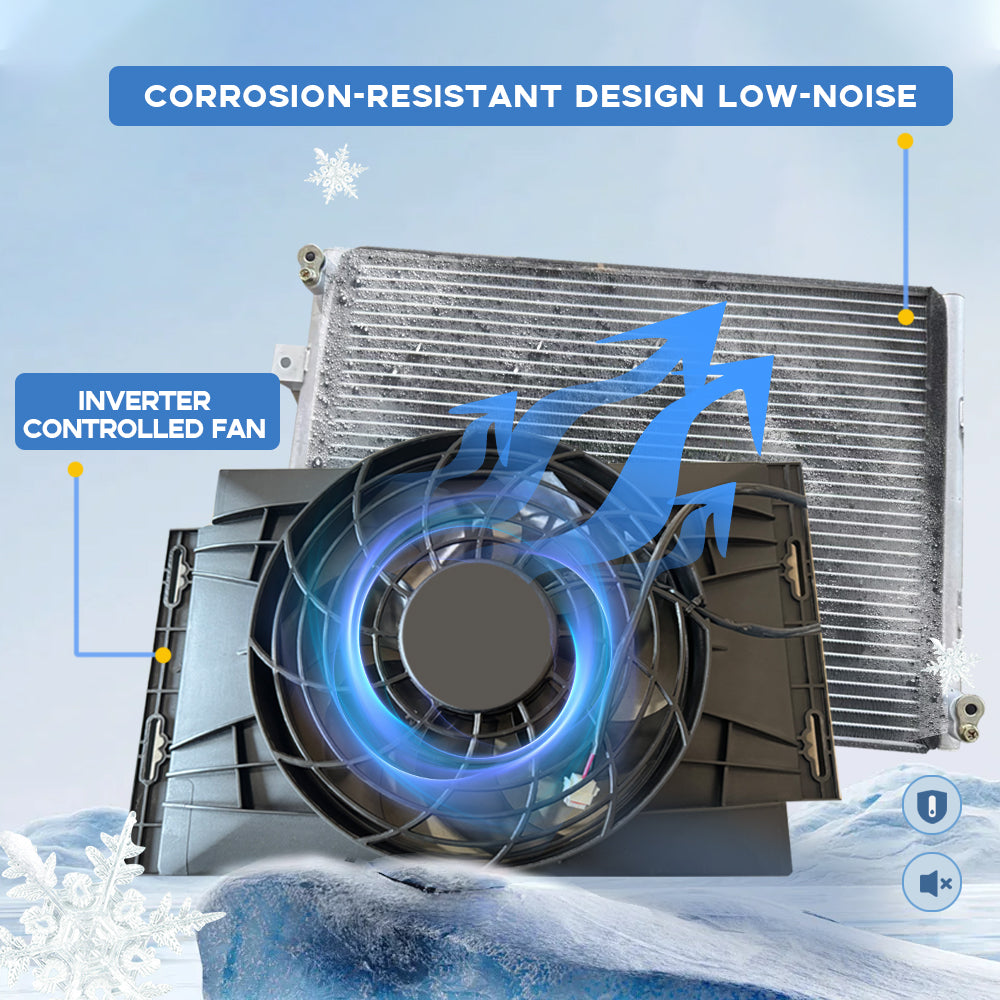 12V RV Air Conditioner – 10,000 BTU Lowprofile Rooftop Air Conditioner Fast Cooling for RV, Motorhome, Trailer, Trucks, Van, Camper, Tractor