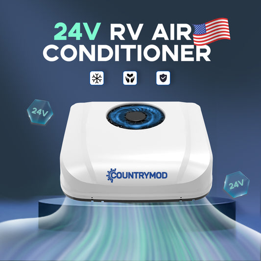 Roof-Mounted 24V 10,000 BTU Air Conditioner – Efficient Cooling for RVs, Vans & Campers