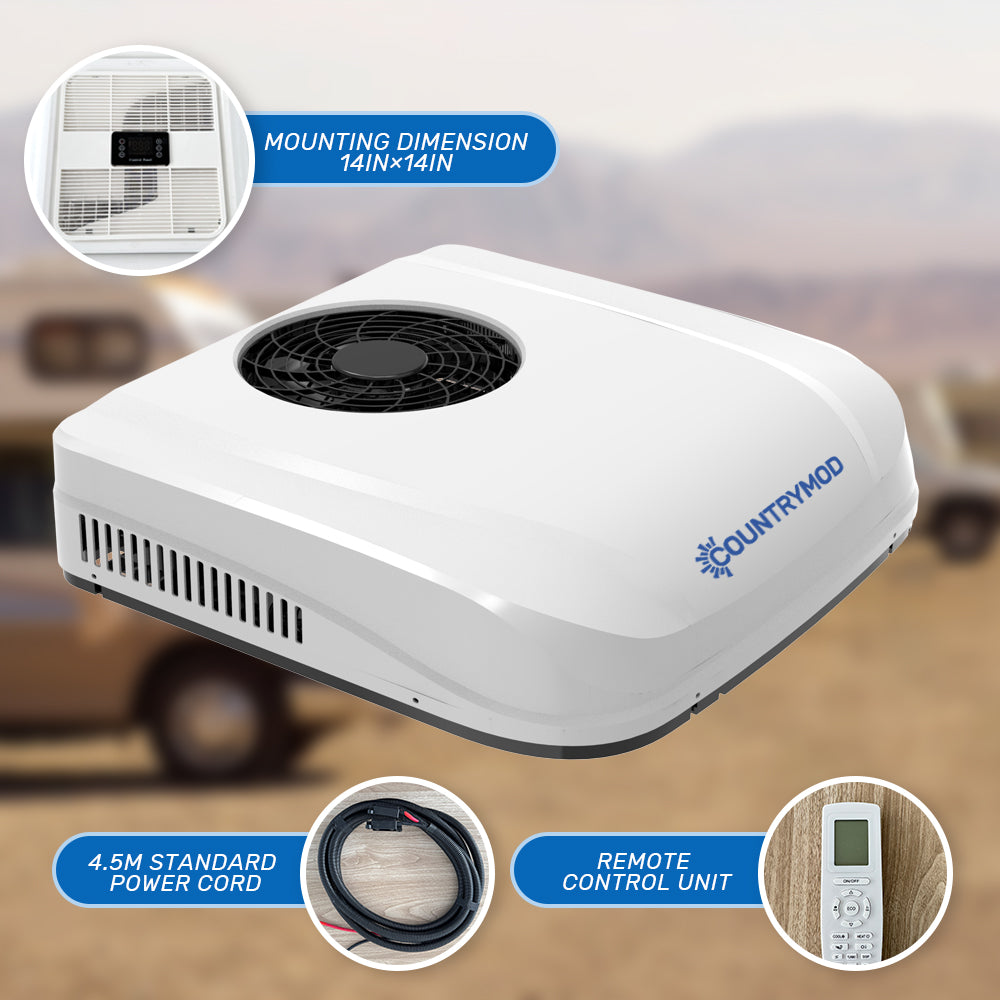 Roof-Mounted 24V 10,000 BTU Air Conditioner – Efficient Cooling for RVs, Vans & Campers