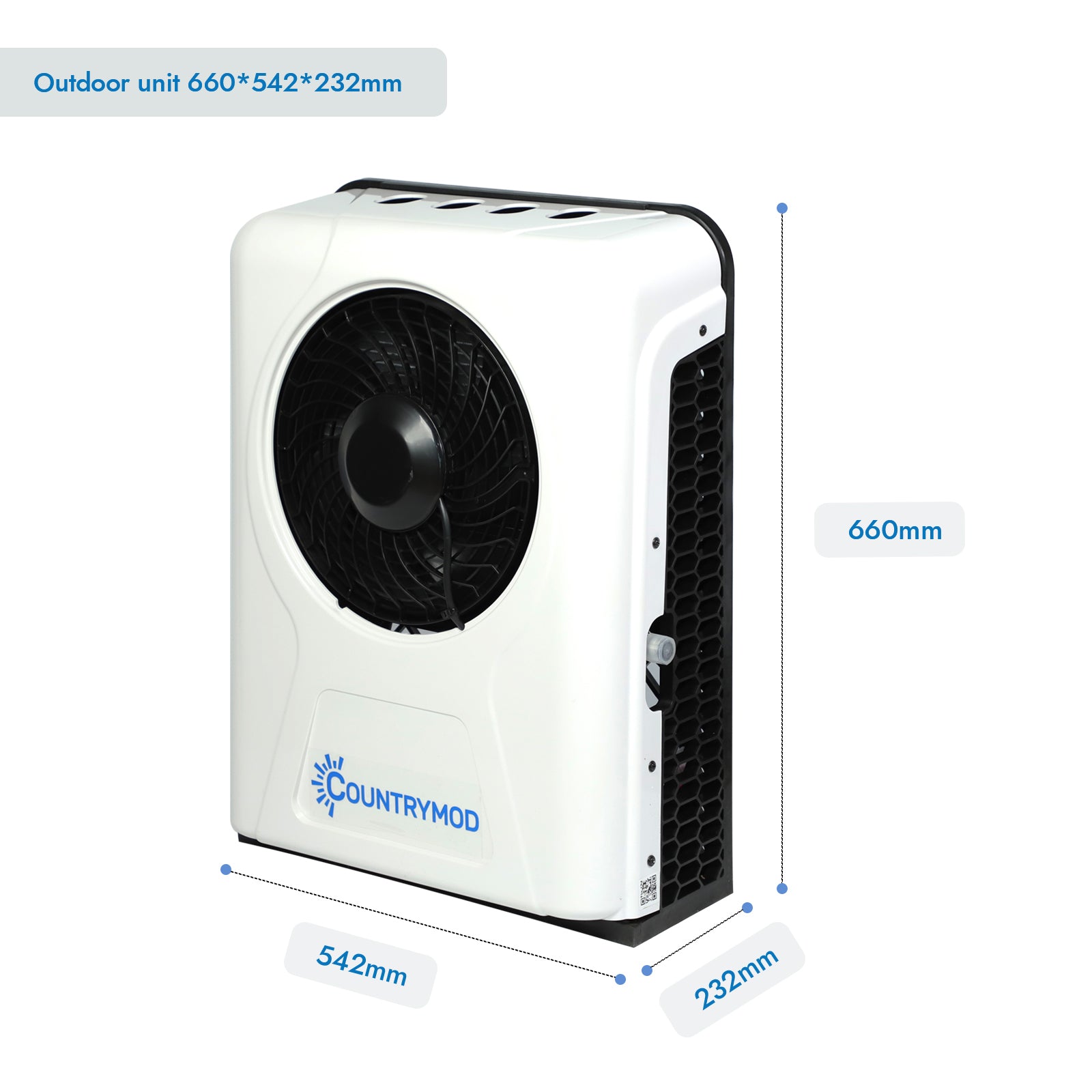 12V Electric Truck Camper Van DC Air Conditioner 10500BTU Universal Automotive Electric Split Air Conditioning ac Unit 12 Volt for semi trucks RV Motorhome Crane Tractor SUV