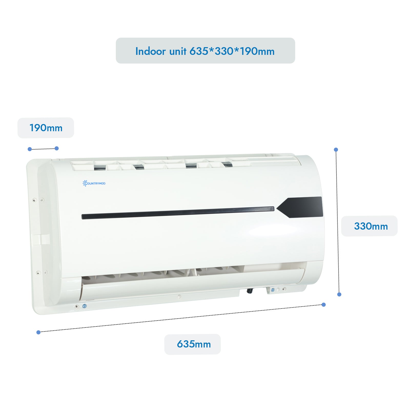 12V Electric Truck Camper Van DC Air Conditioner 10500BTU Universal Automotive Electric Split Air Conditioning ac Unit 12 Volt for semi trucks RV Motorhome Crane Tractor SUV