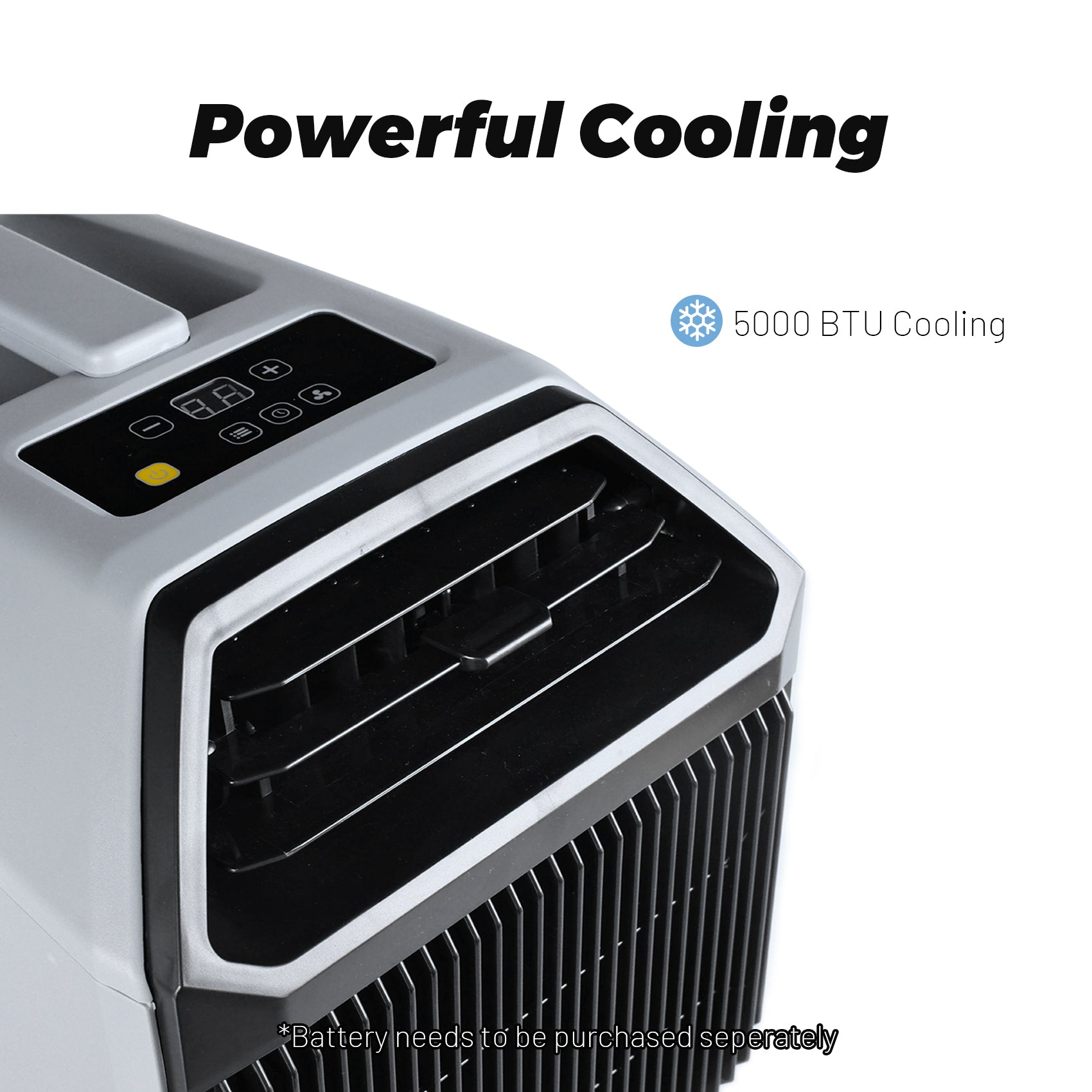 110V Portable Air Conditioner with Dual-Hose Design – Fast, Efficient 5,000 BTU Cooling for Off-Grid Adventures