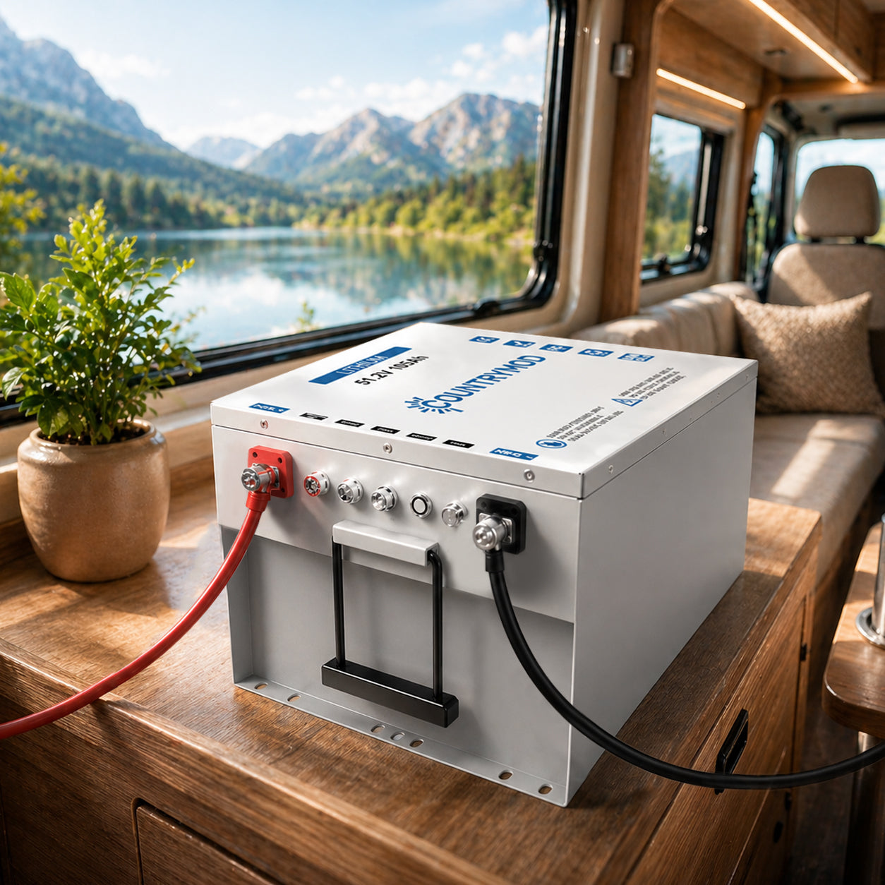 12V/48V RV Air Conditioner + Lithium Battery Bundle | Complete Off-Grid Cooling System