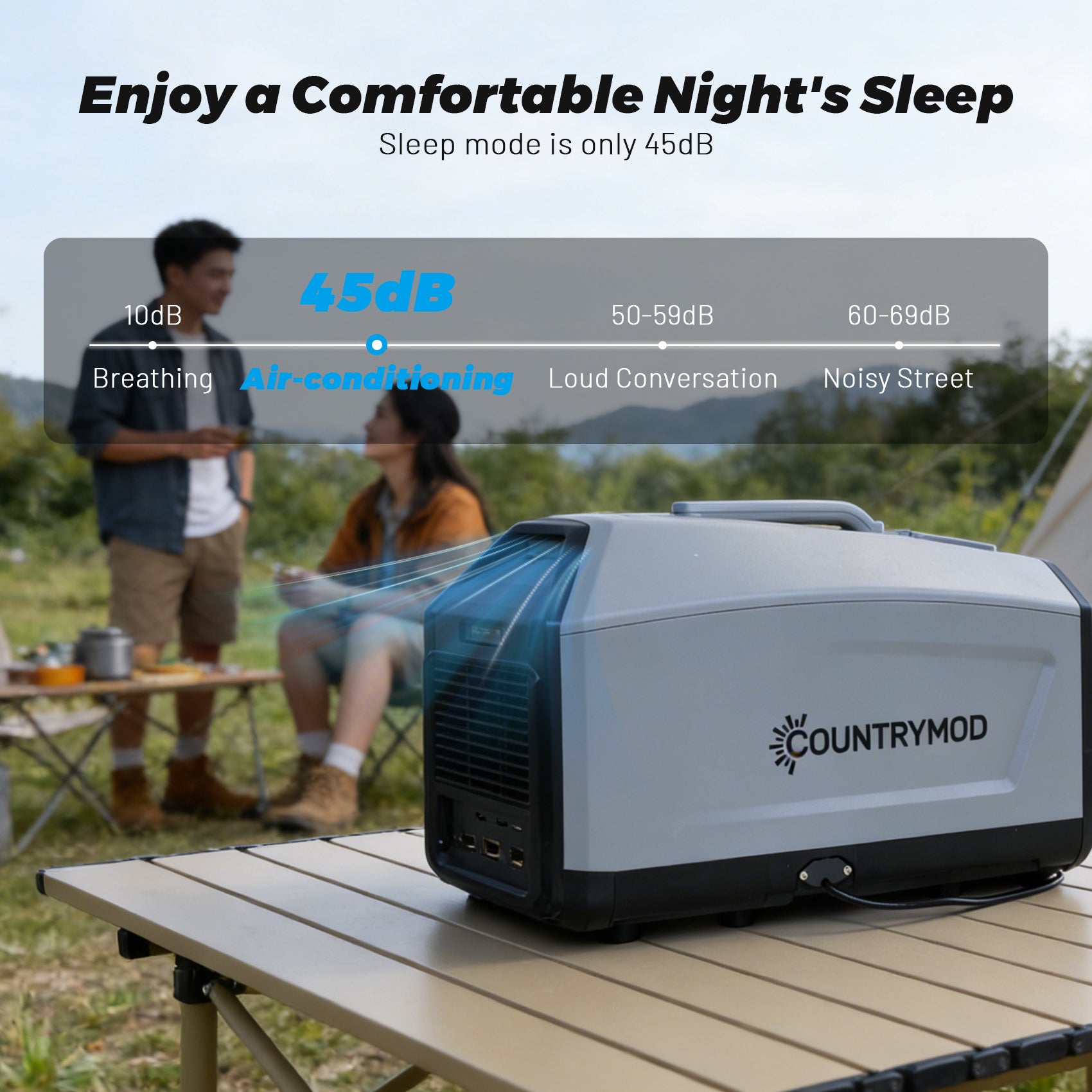 110V Portable Air Conditioner with Dual-Hose Design – Fast, Efficient 5,000 BTU Cooling for Off-Grid Adventures