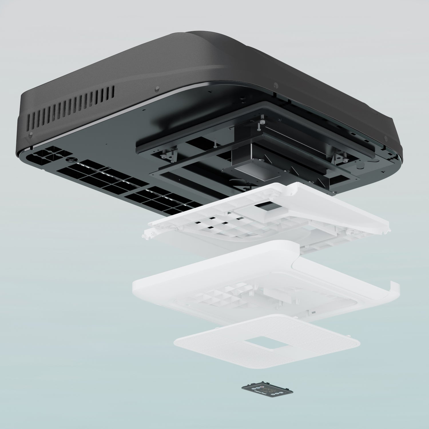 12V RV Air Conditioner – 10,000 BTU Lowprofile Rooftop Air Conditioner Fast Cooling for RV, Motorhome, Trailer, Trucks, Van, Camper, Tractor