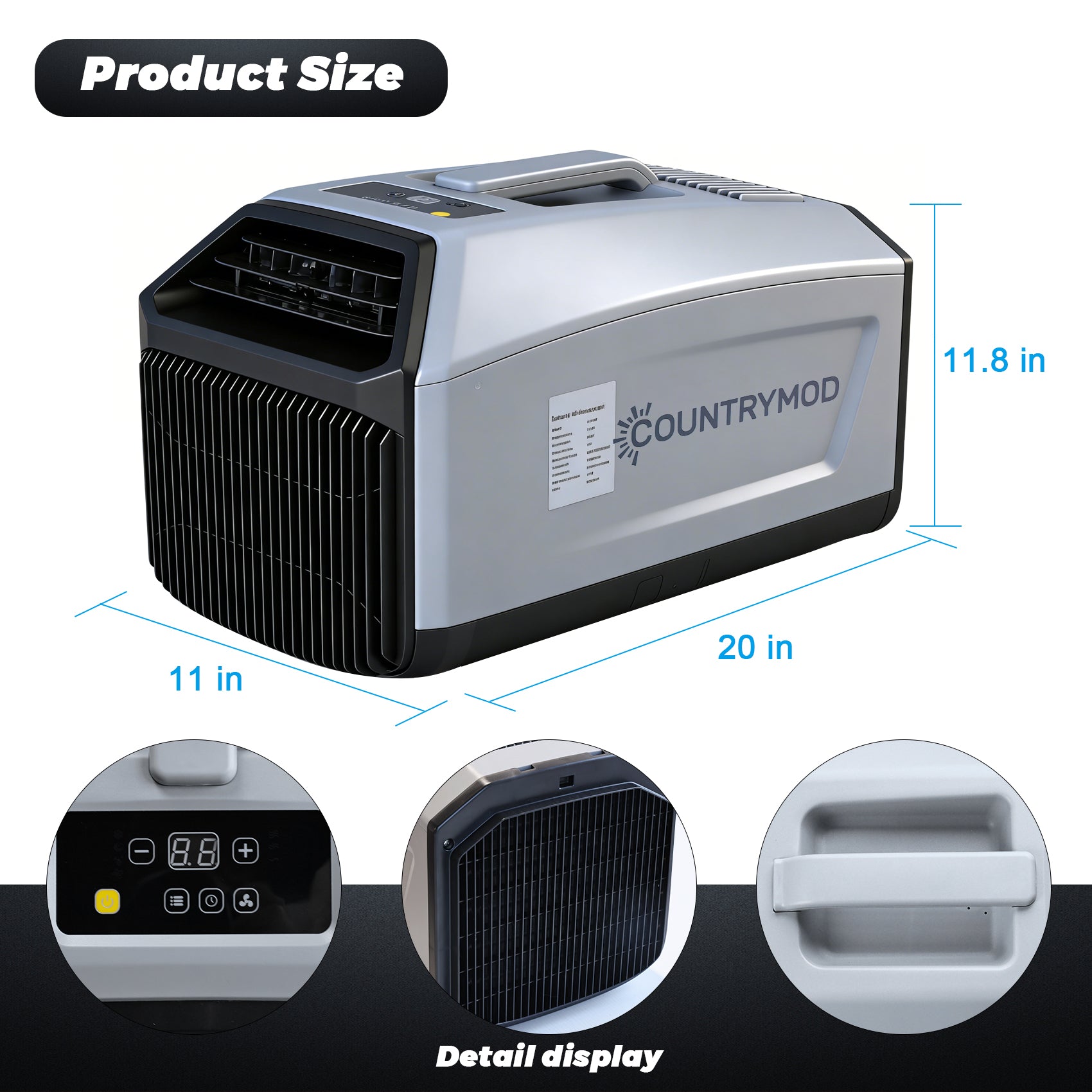 110V Portable Air Conditioner with Dual-Hose Design – Fast, Efficient 5,000 BTU Cooling for Off-Grid Adventures